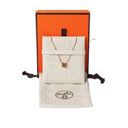 Hermes H Pop Necklace Caramel